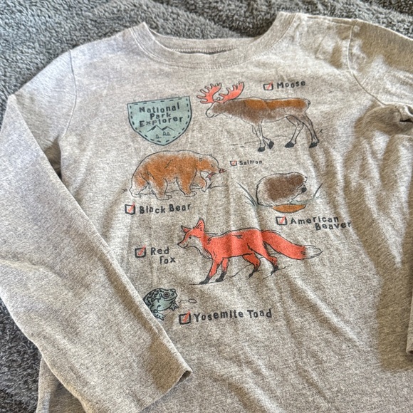Kids Long Sleeve Gray Shirt - Picture 3 of 8